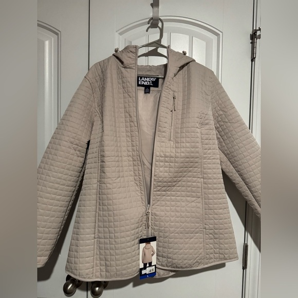 Lands’ End Women’s Quilted Jacket – Tan – Size Large – Brand New with Tags - Picture 5 of 10